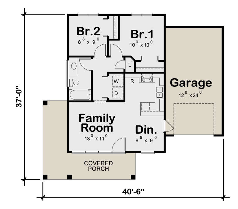 House Plan House Plan #27610 Drawing 1