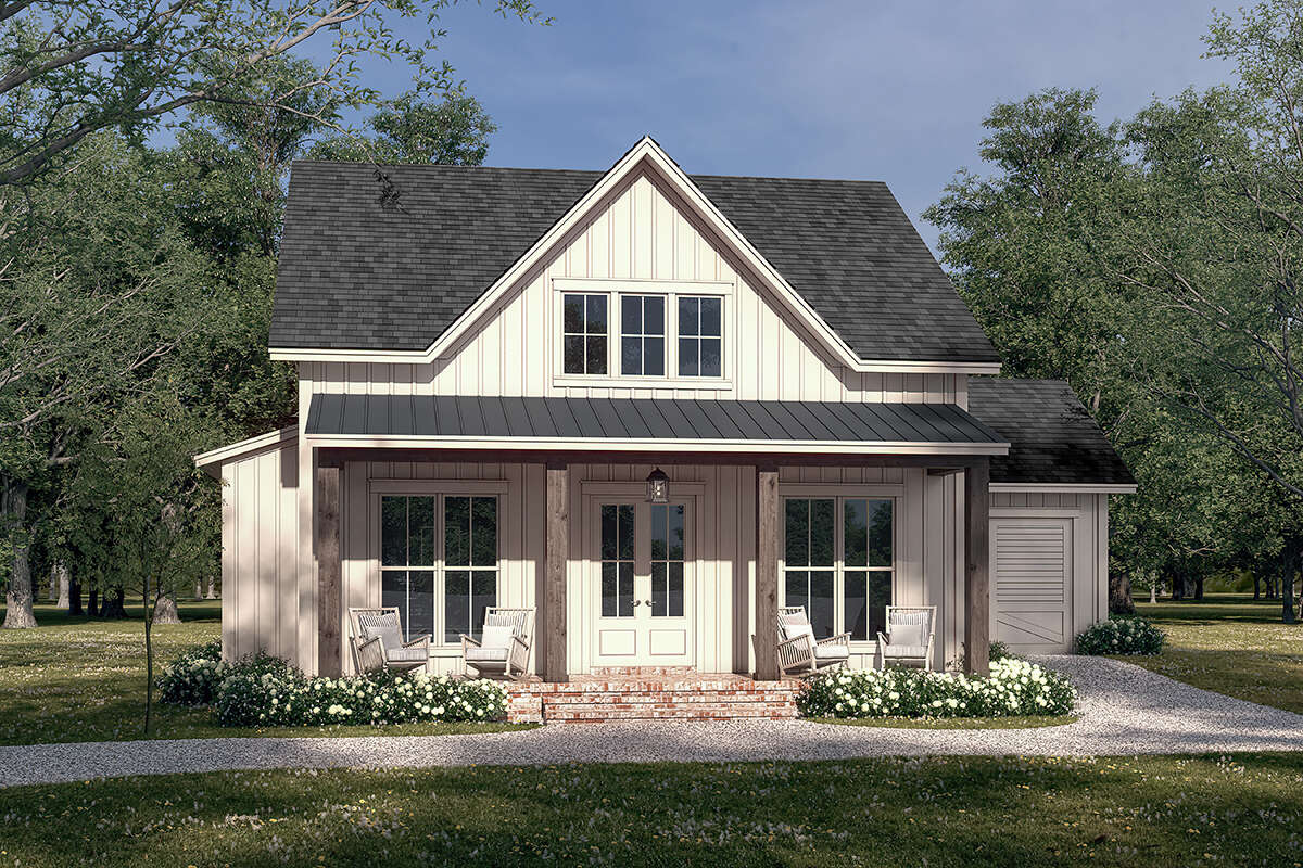 Modern Farmhouse Plan: 1,263 Square Feet, Bedrooms, Bathrooms 041 -00293