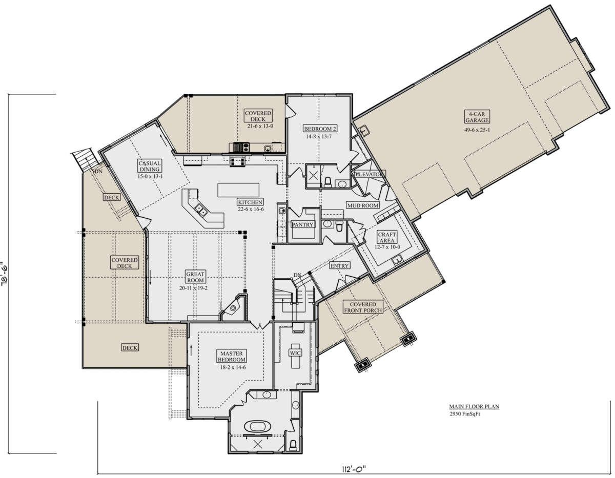 Main Floor  for House Plan #5631-00186