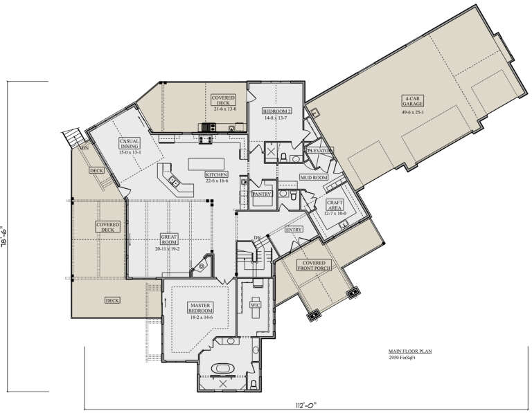 House Plan House Plan #27613 Drawing 1