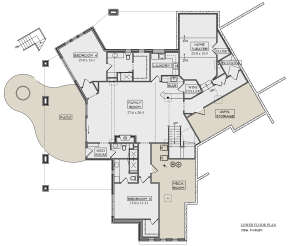 Basement for House Plan #5631-00186