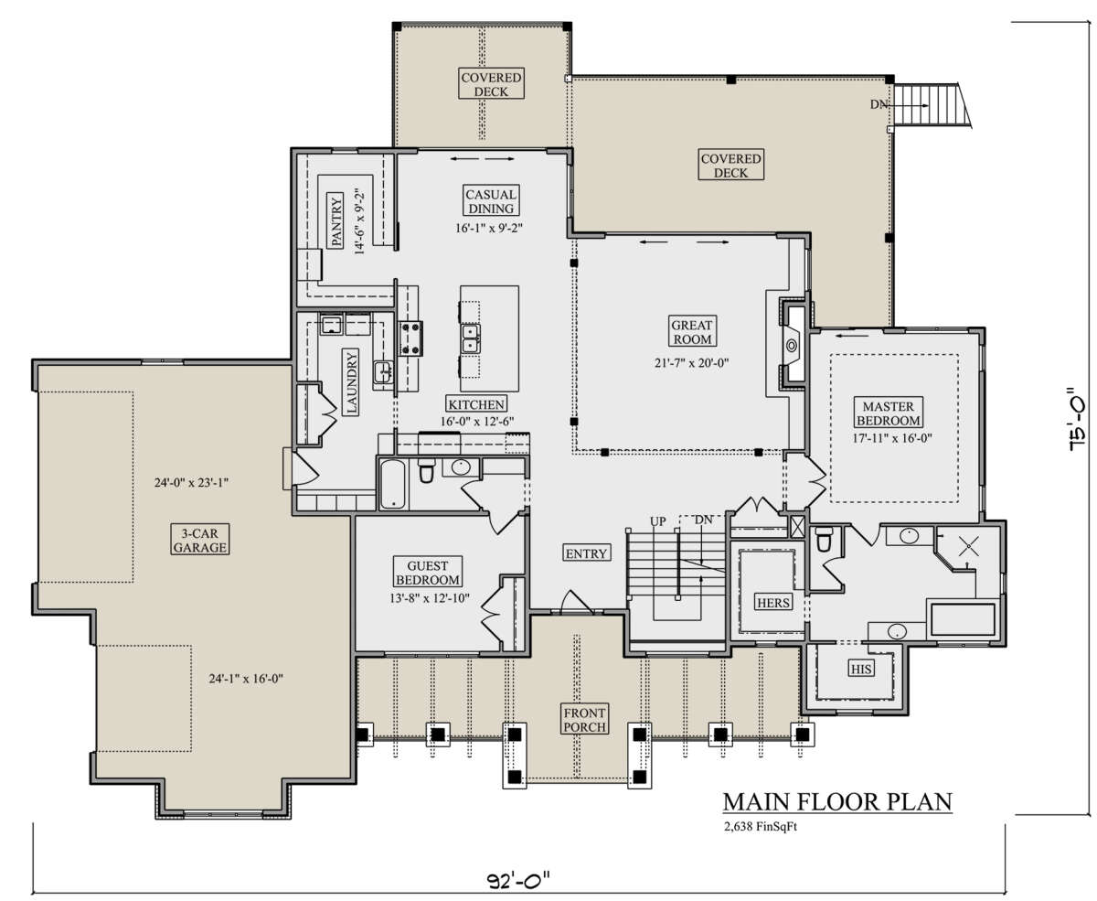 Main Floor  for House Plan #5631-00188