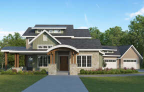 Craftsman House Plan #5631-00189 Elevation Photo