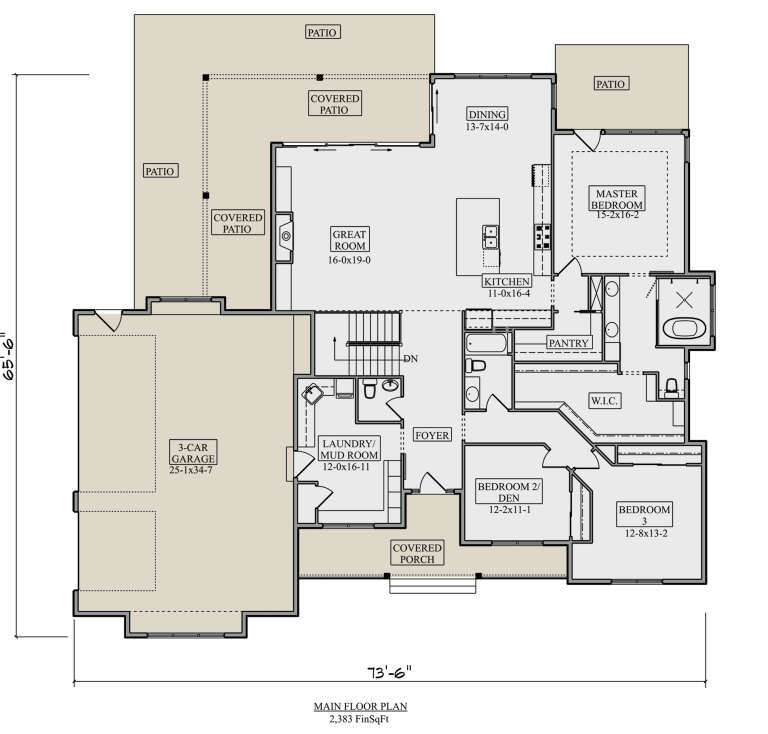House Plan House Plan #27619 Drawing 1