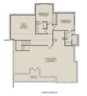 Basement for House Plan #5631-00191