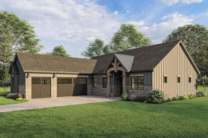 Craftsman House Plan #1462-00054 Elevation Photo