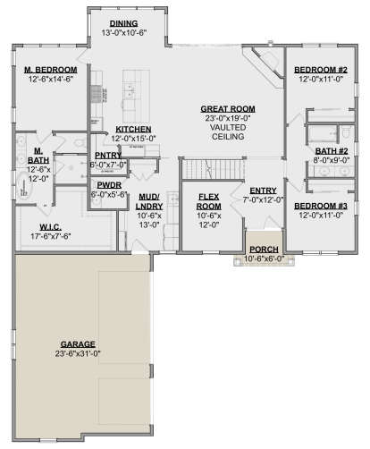 Main Floor  for House Plan #1462-00054