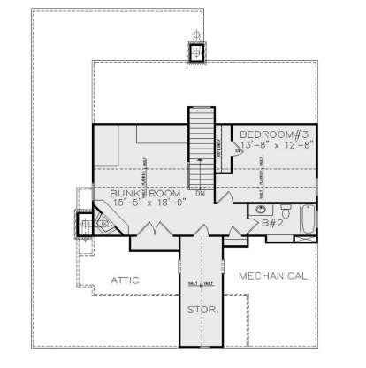 Second Floor for House Plan #699-00319