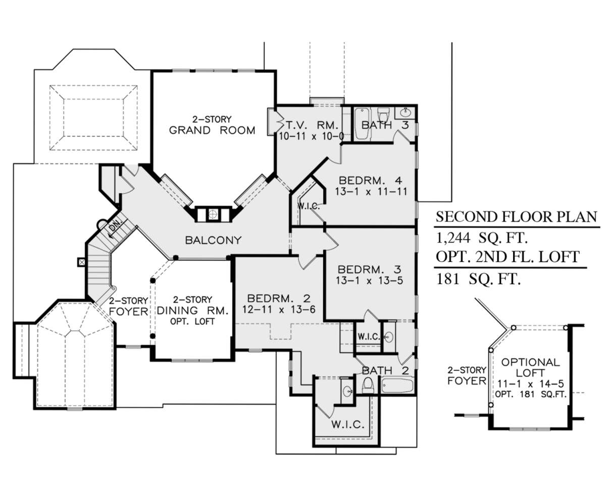 Second Floor for House Plan #699-00321