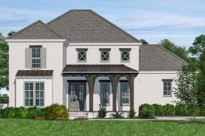 European House Plan #5995-00011 Elevation Photo
