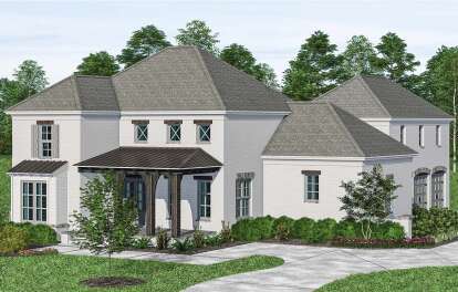 European House Plan #5995-00011 Elevation Photo