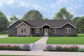 Craftsman House Plan #1462-00055 Elevation Photo