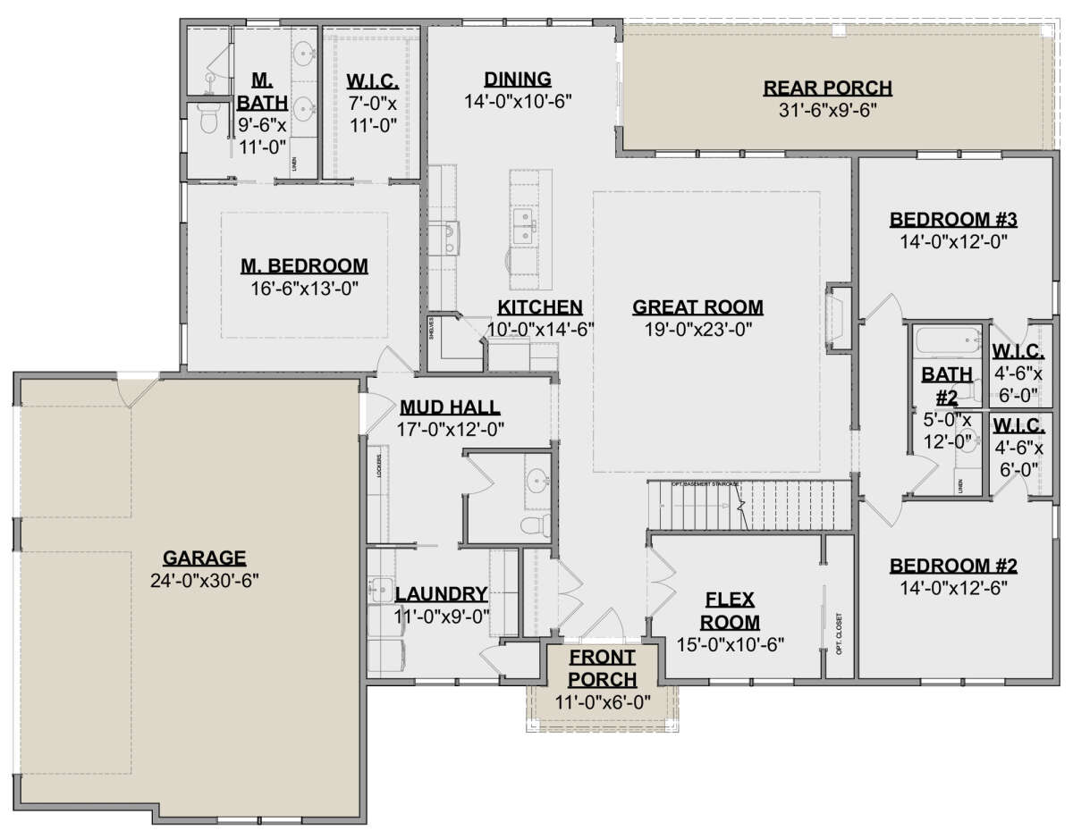 Main Floor  for House Plan #1462-00055