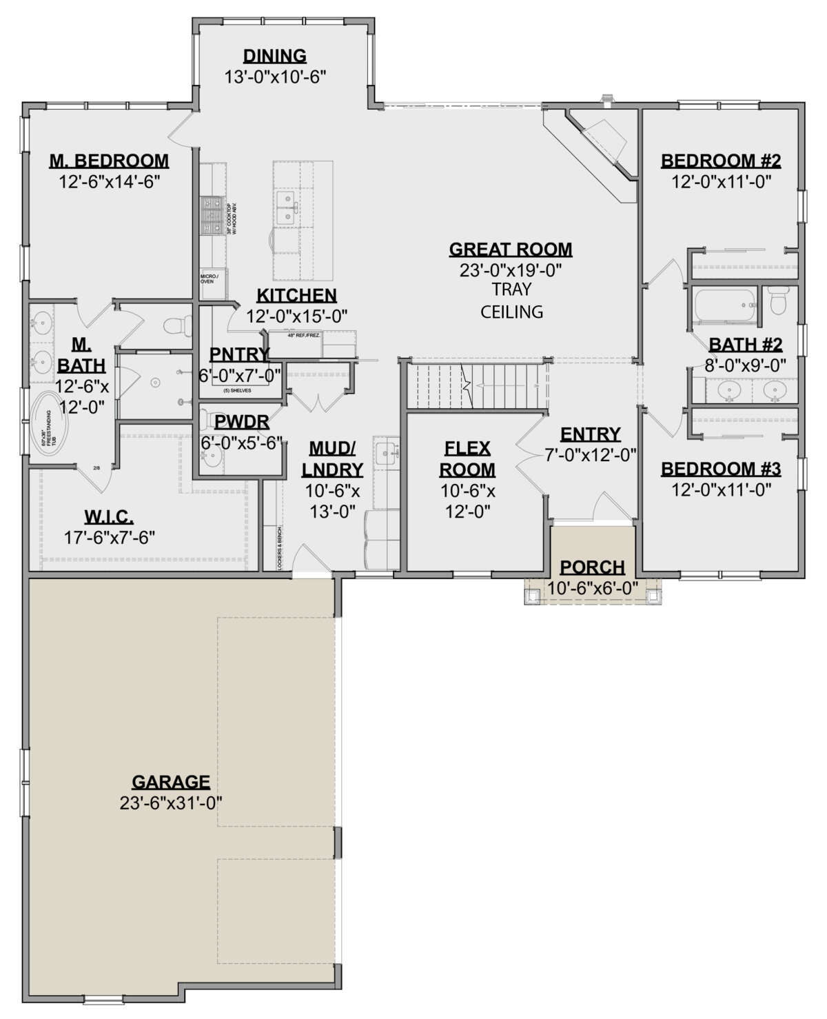 Main Floor  for House Plan #1462-00057