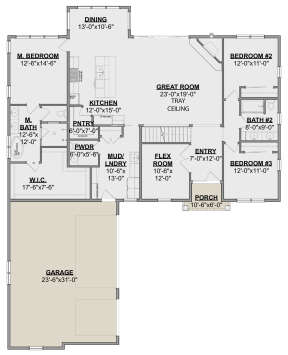 Main Floor  for House Plan #1462-00057