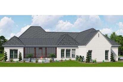 European House Plan #5995-00012 Elevation Photo