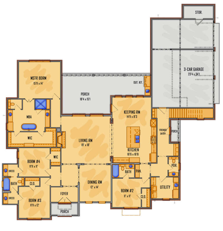 House Plan House Plan #27635 Drawing 1