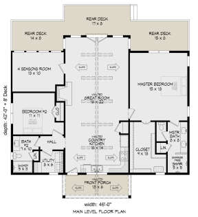 Main Floor  for House Plan #940-00584