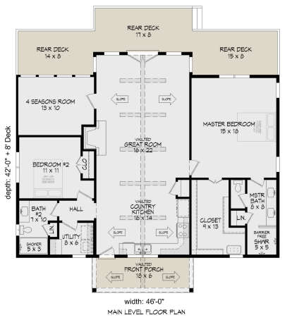 Main Floor  for House Plan #940-00584