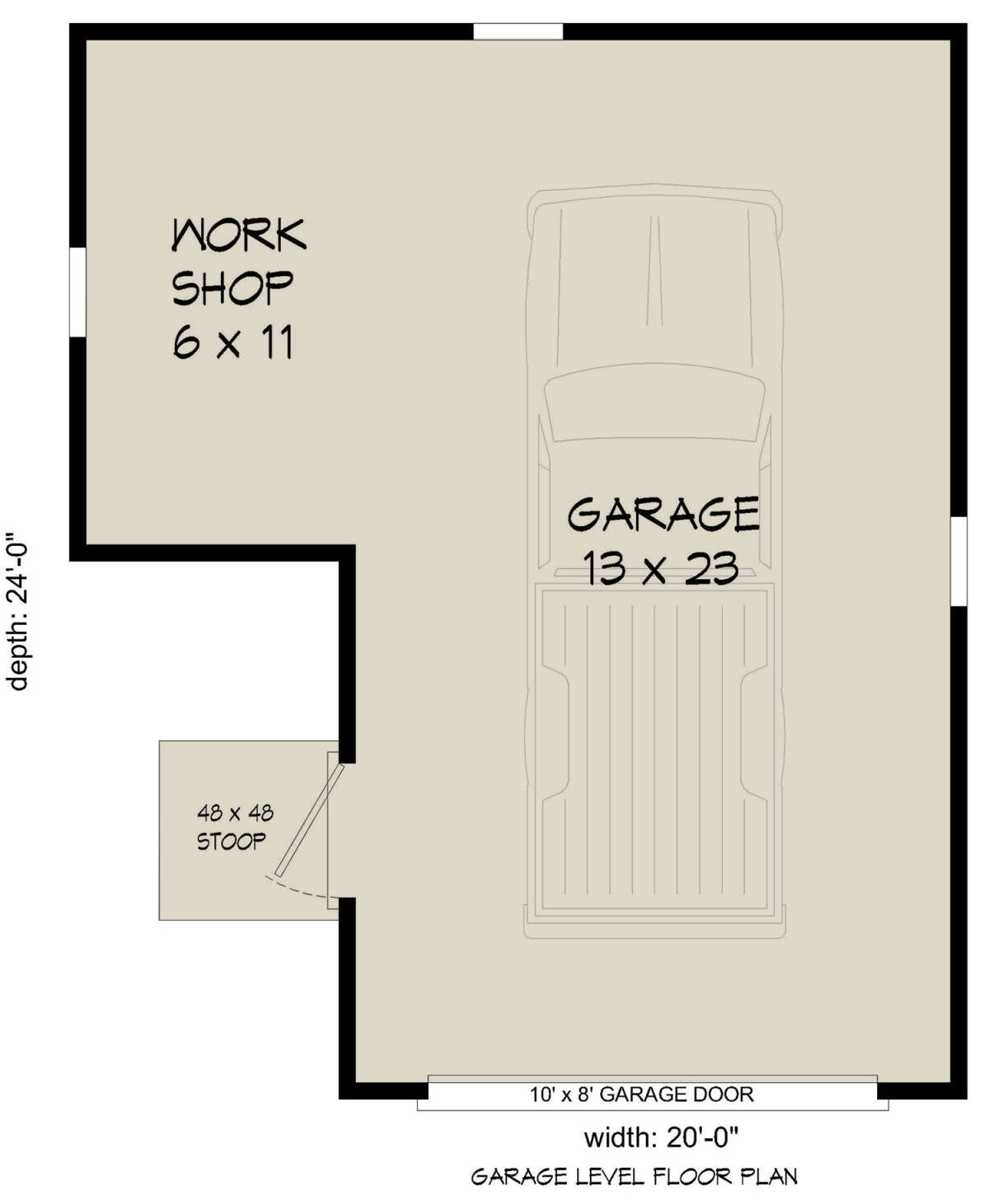 Garage Floor for House Plan #940-00585