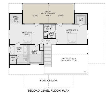 Second Floor for House Plan #940-00586