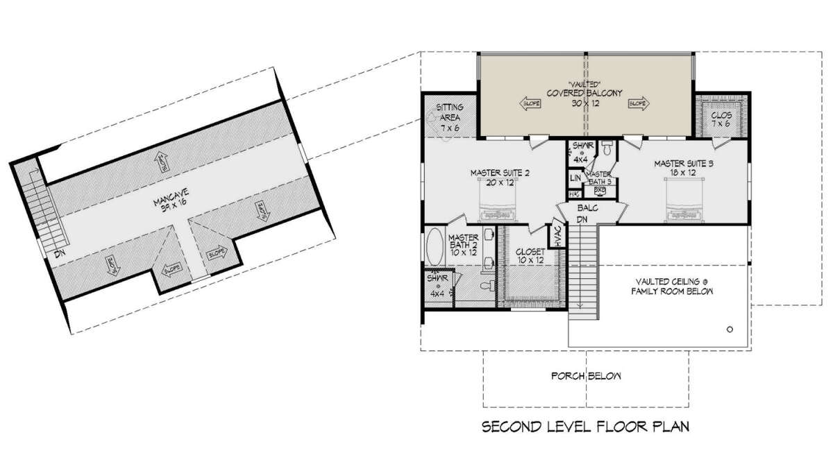 Second Floor for House Plan #940-00587