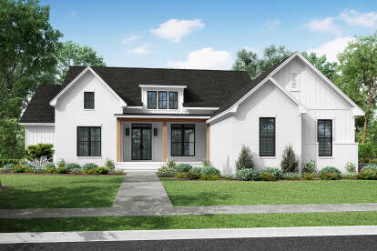 Modern House Plan #041-00294 Elevation Photo