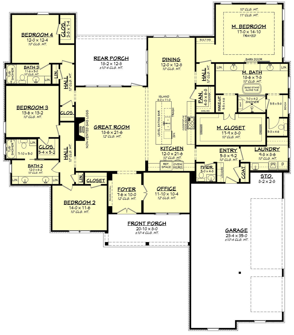 Main Floor  for House Plan #041-00294