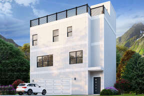 Modern House Plan #940-00589 Elevation Photo