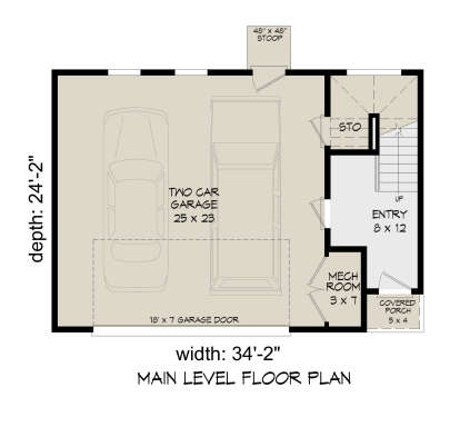 First Floor for House Plan #940-00589