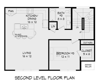 Second Floor for House Plan #940-00589