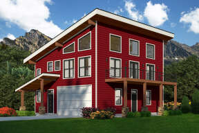 Modern House Plan #940-00590 Elevation Photo
