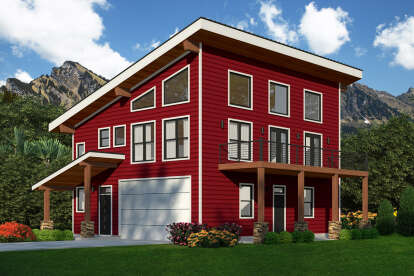 Modern House Plan #940-00590 Elevation Photo
