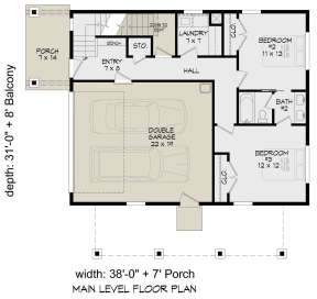First Floor for House Plan #940-00590