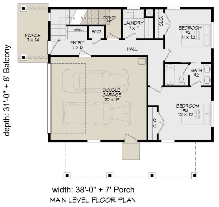 House Plan House Plan #27644 Drawing 1