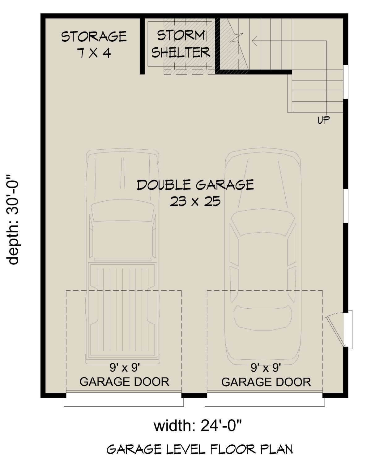 Garage Floor for House Plan #940-00591