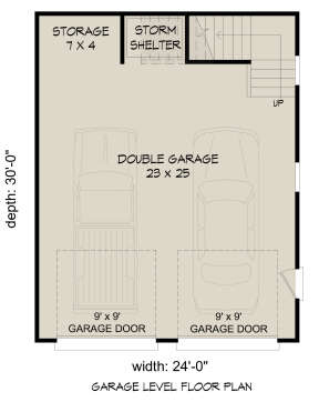 Garage Floor for House Plan #940-00591