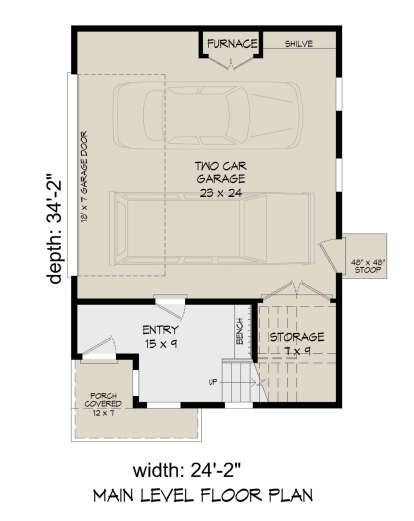 First Floor for House Plan #940-00592