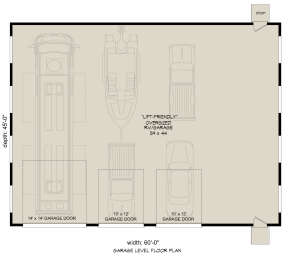 Garage Floor for House Plan #940-00593