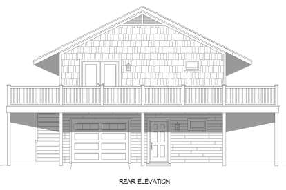 Lake Front House Plan #940-00595 Elevation Photo