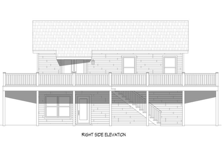 Lake Front House Plan #940-00595 Elevation Photo