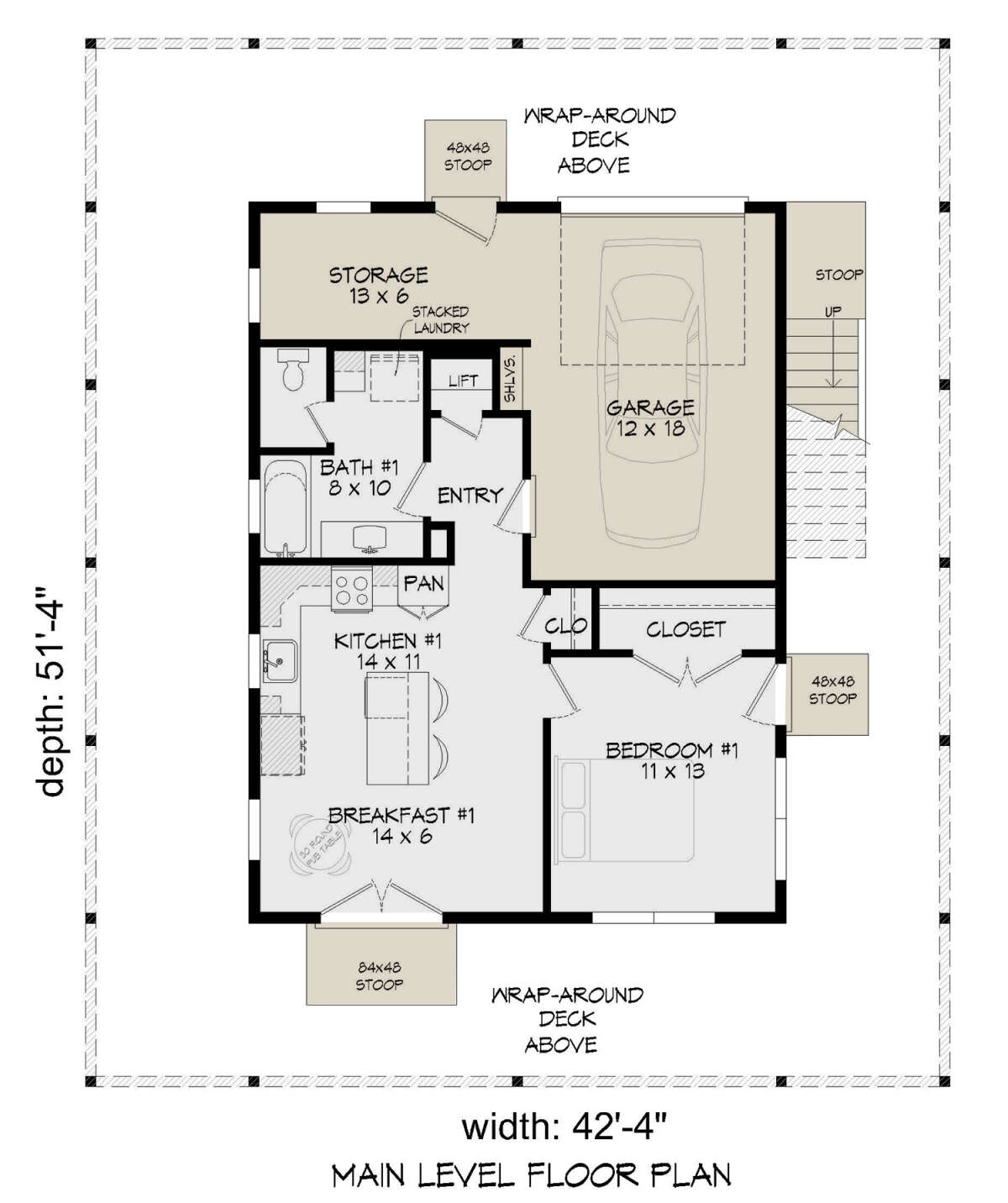 First Floor for House Plan #940-00595