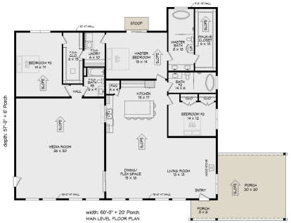 Main Floor  for House Plan #940-00596