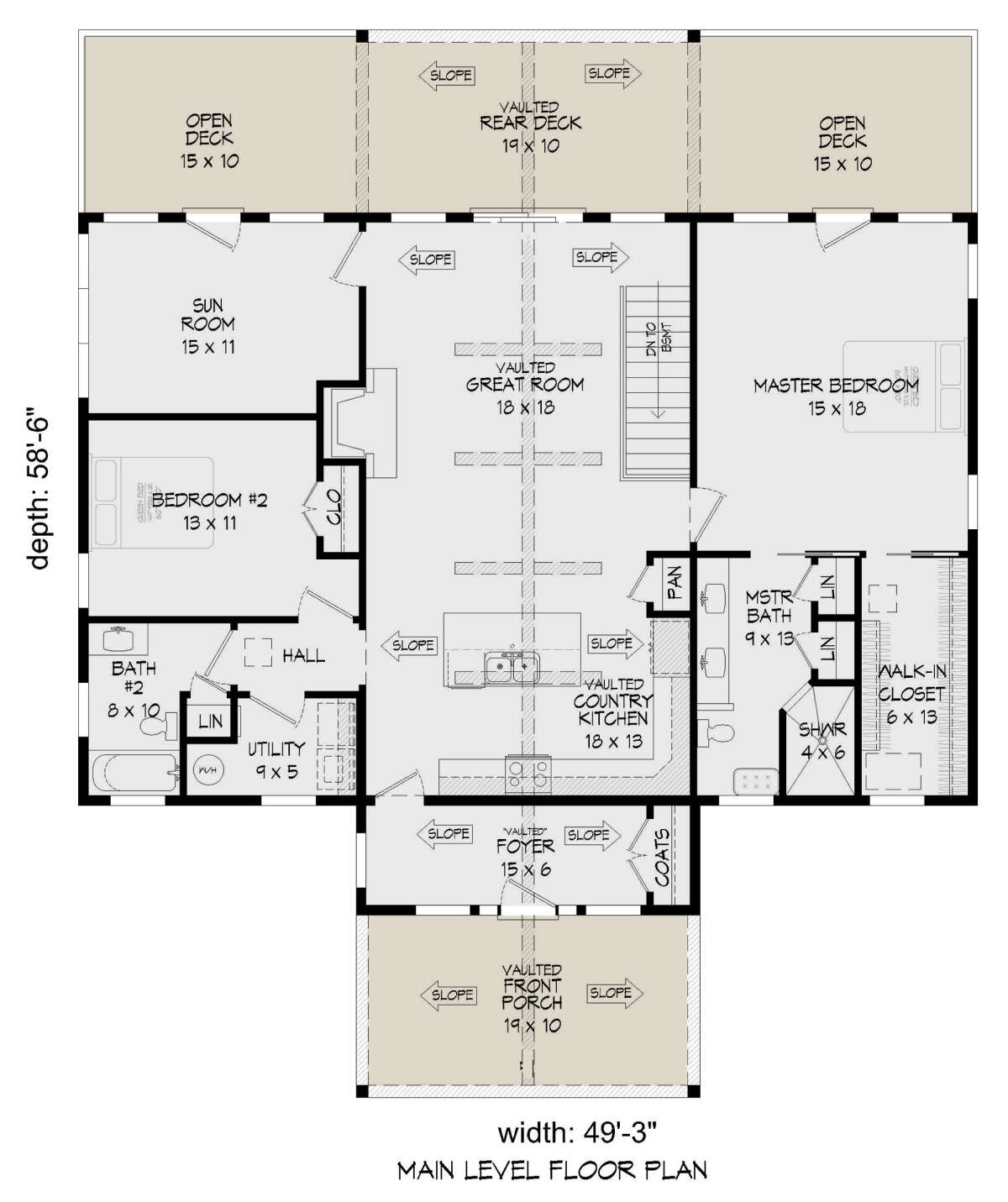 Main Floor  for House Plan #940-00599