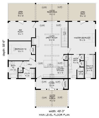House Plan House Plan #27653 Drawing 1