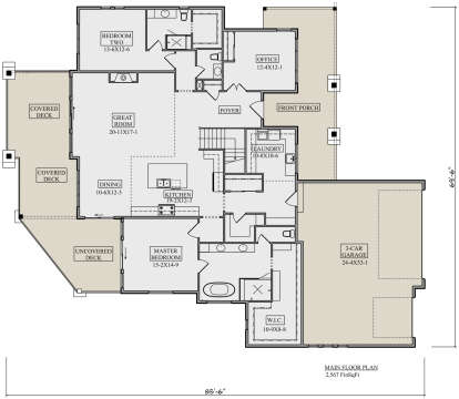 House Plan House Plan #27654 Drawing 1
