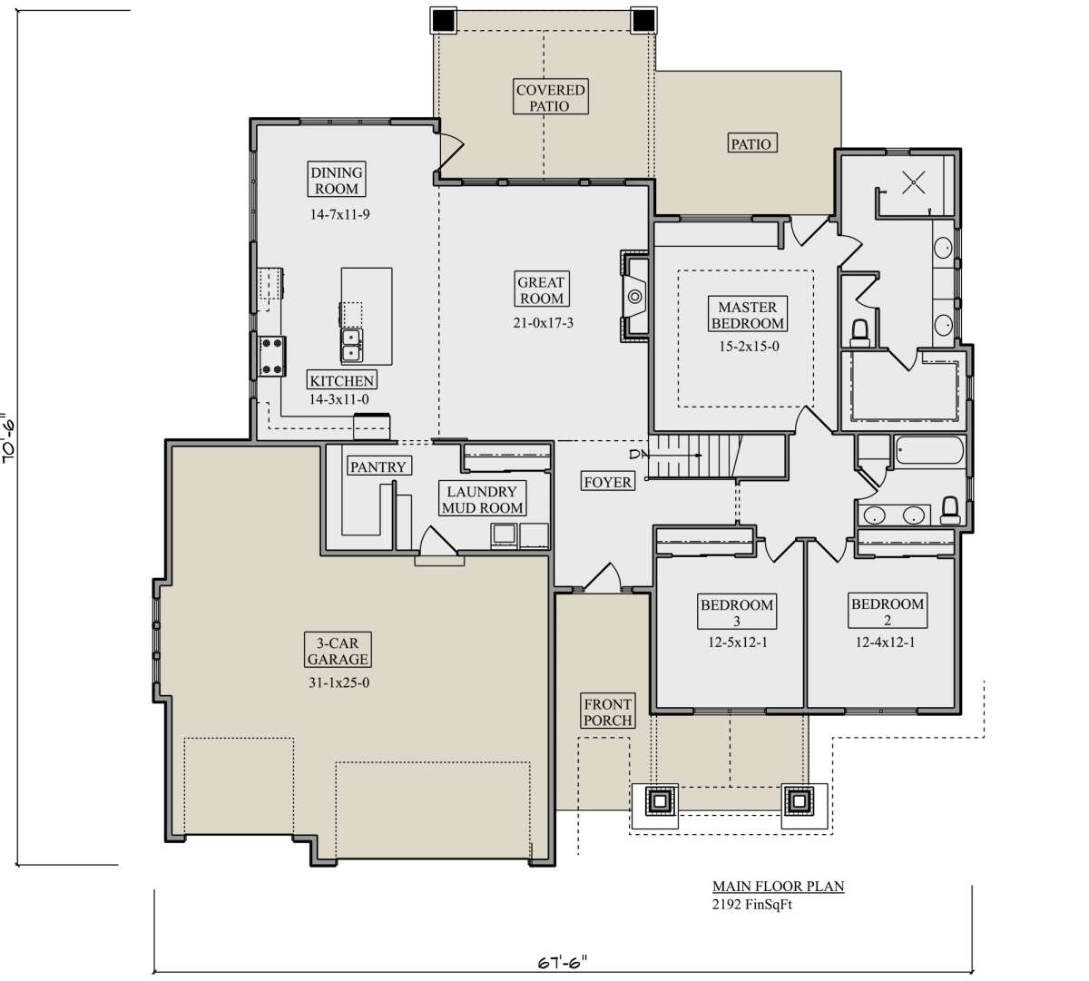 Main Floor  for House Plan #5631-00194