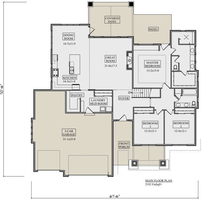 House Plan House Plan #27655 Drawing 1