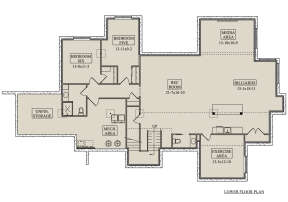 Basement for House Plan #5631-00195