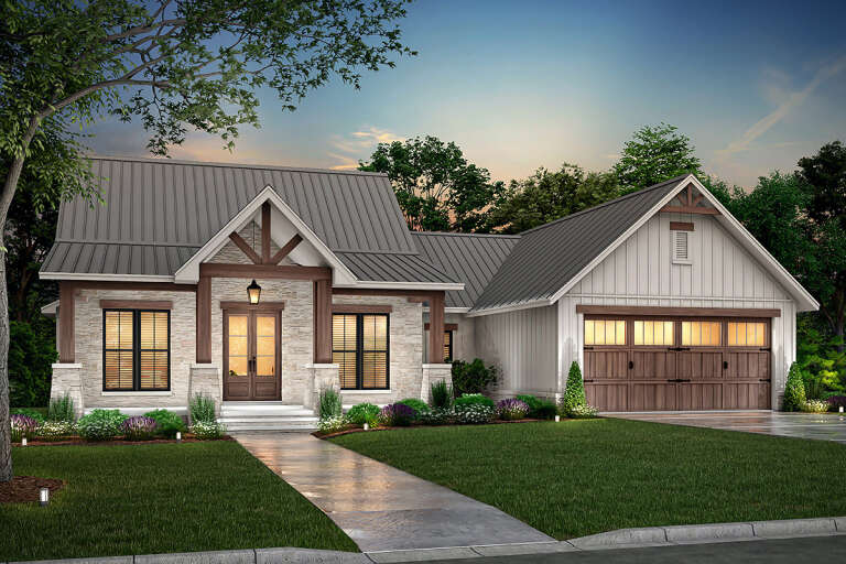 Craftsman House Plan #041-00295 Elevation Photo